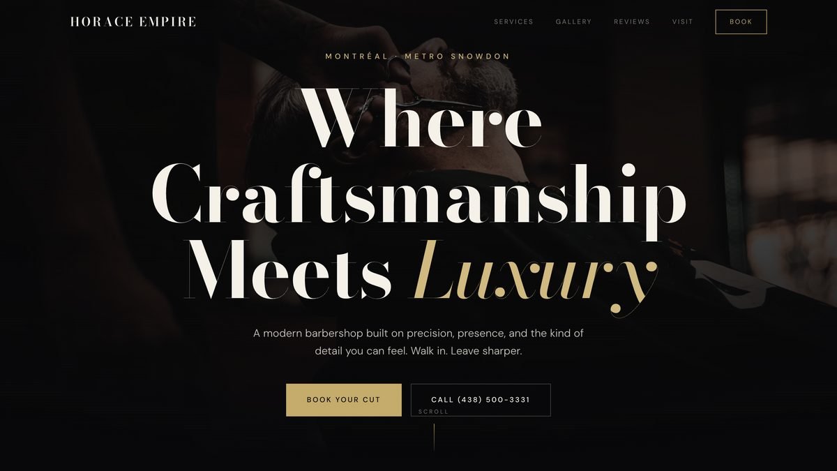 Horace Empire website preview